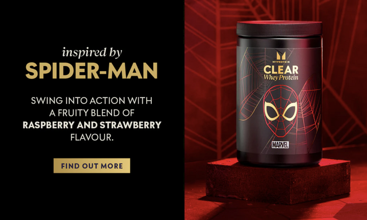 Limited Edition MyProtein Clear Whey 500g Spiderman - Raspberry and Cranberry