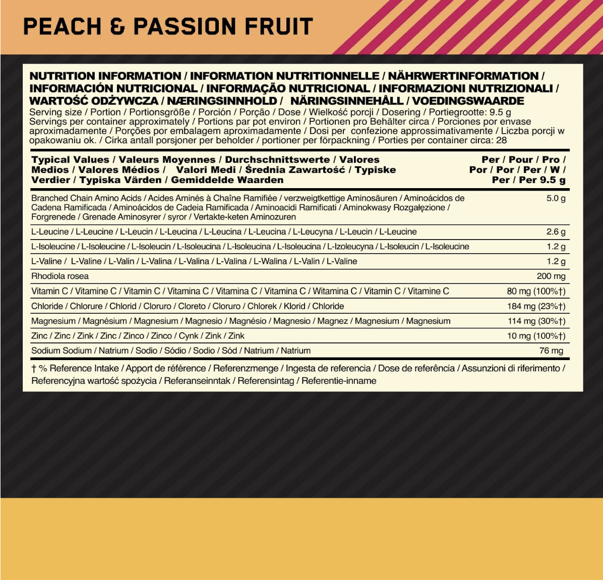 Optimum Nutrition Gold Standard BCAA 266g