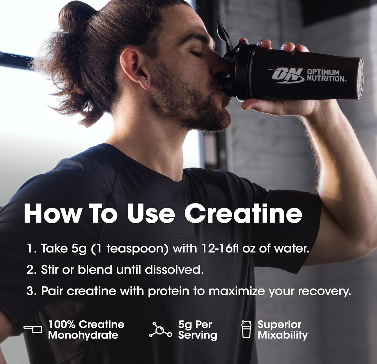 Optimum Nutrition Micronized Creatine - Unflavoured