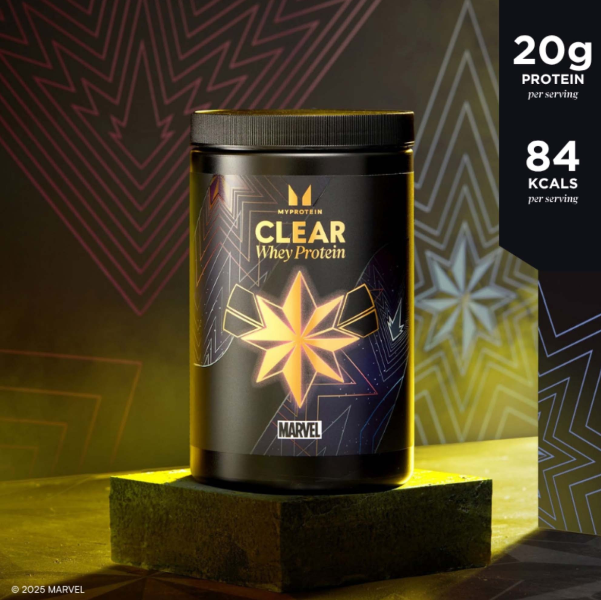 Limited Edition MyProtein Clear Whey 500g Captain Marvel - Orange Mango