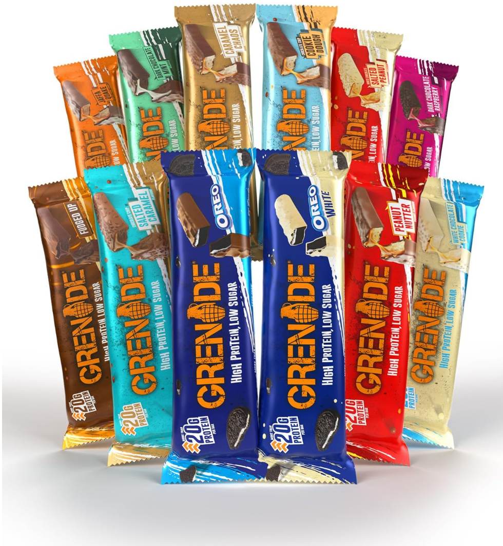 Grenade Protein Bars 12 x 60 g - Chocolate Chip Salted Caramel