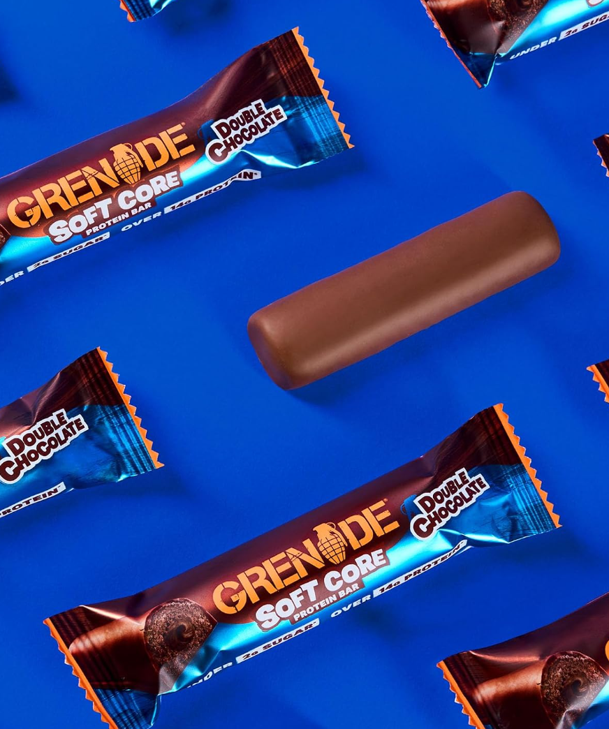 Grenade Soft Core Protein Bar 12 x 50g - Double Chocolate