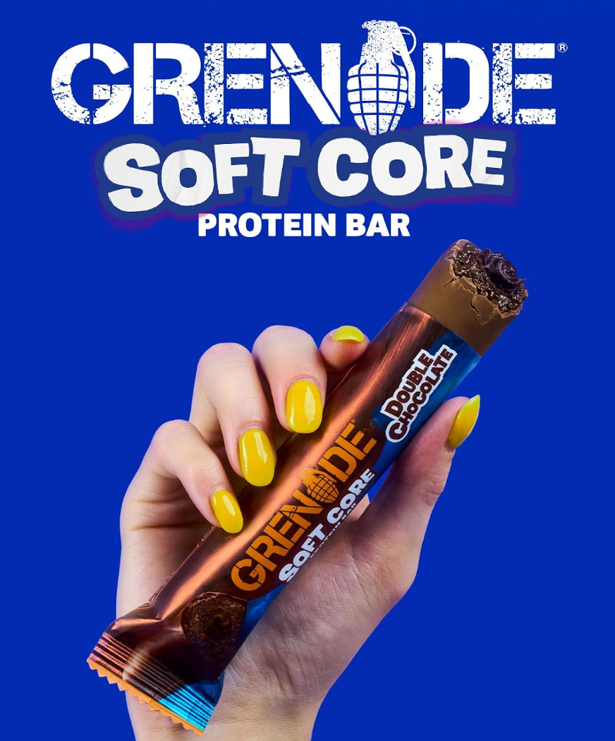 Grenade Soft Core Protein Bar 12 x 50g - Double Chocolate