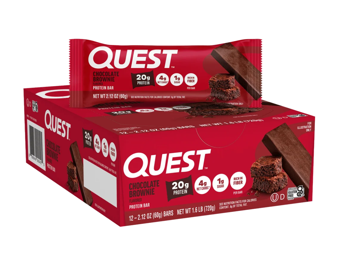 Quest Protein Bar 12 x 60g - Chocolate Brownie