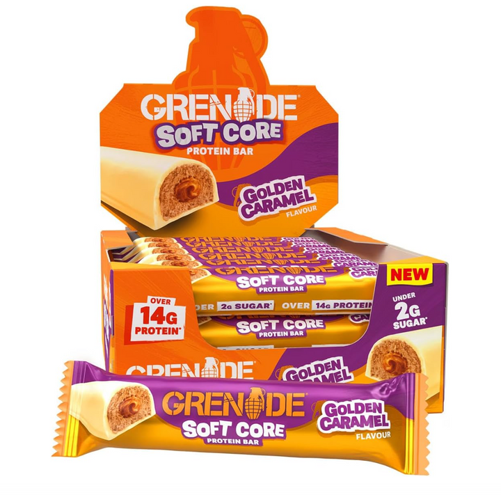 Grenade Soft Core Protein Bar 12 x 50g - Golden Caramel