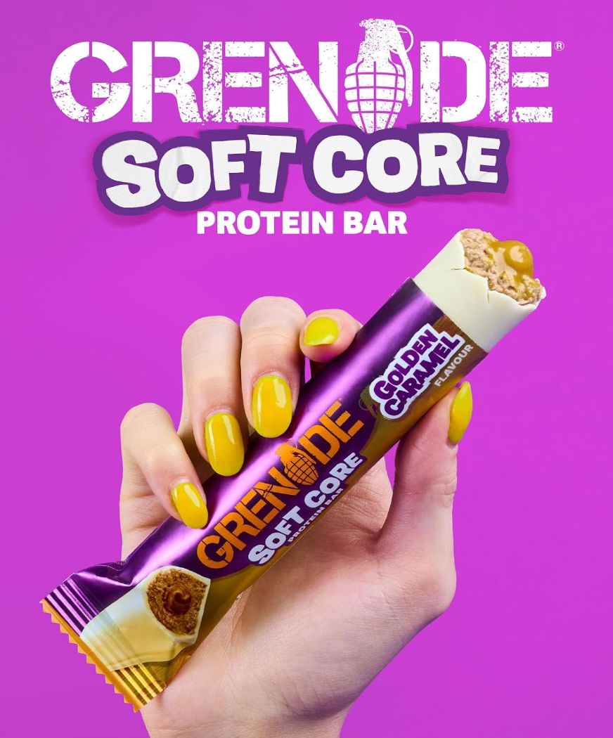 Grenade Soft Core Protein Bar 12 x 50g - Golden Caramel