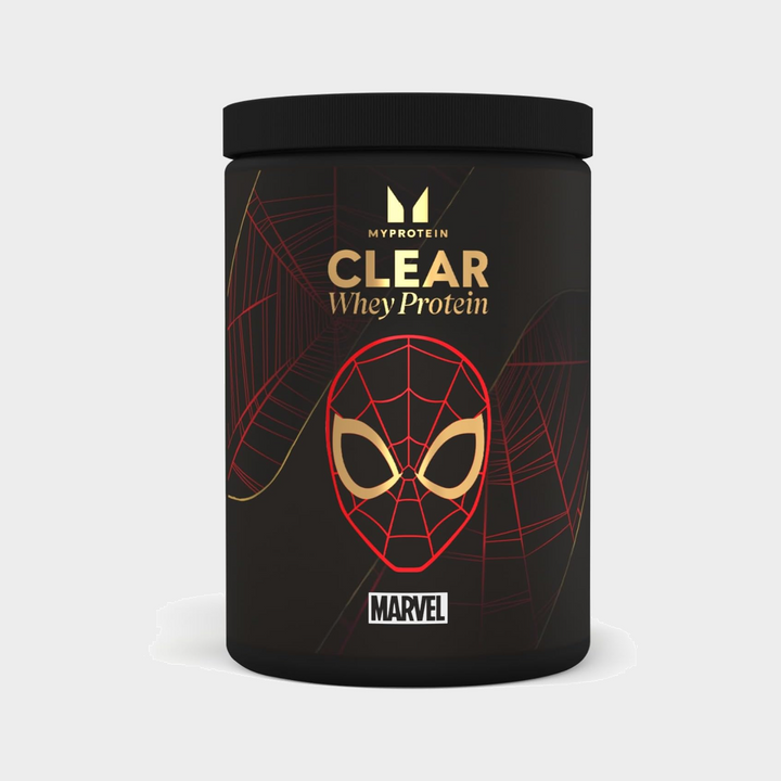 myprotein clear whey spiderman